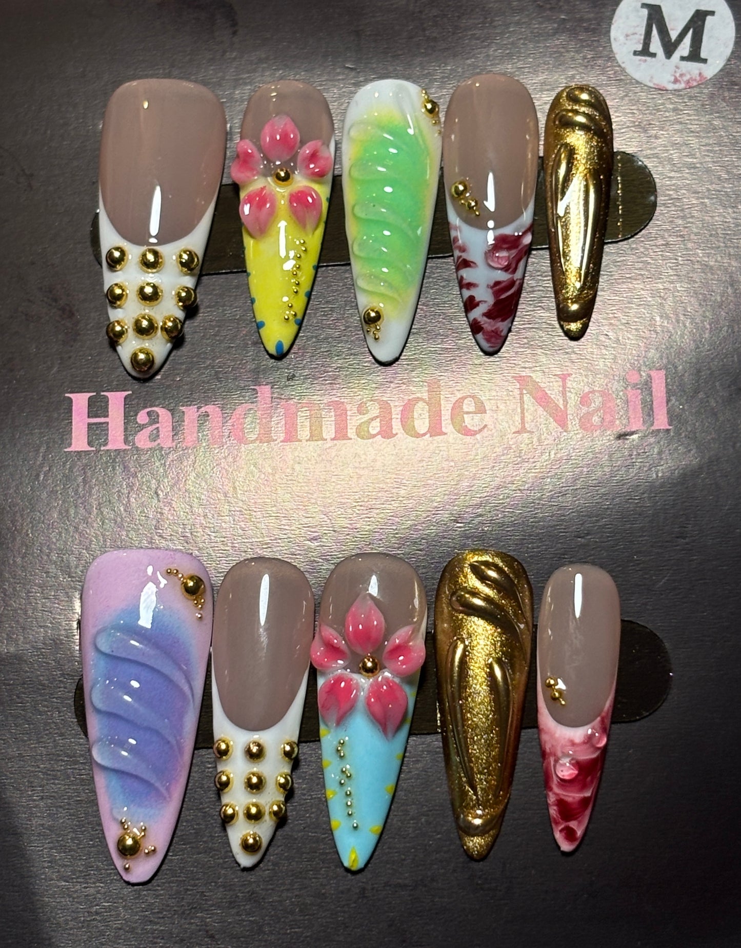 LUXURY ACRYLIC PRESS-ON NAILS (Medium)