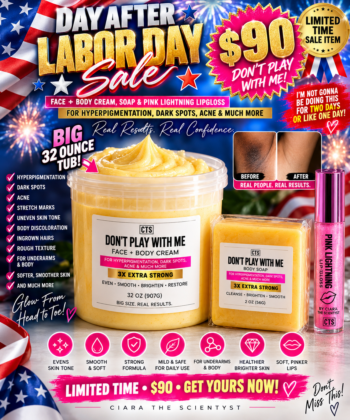 $90 32 ounce sale Cream