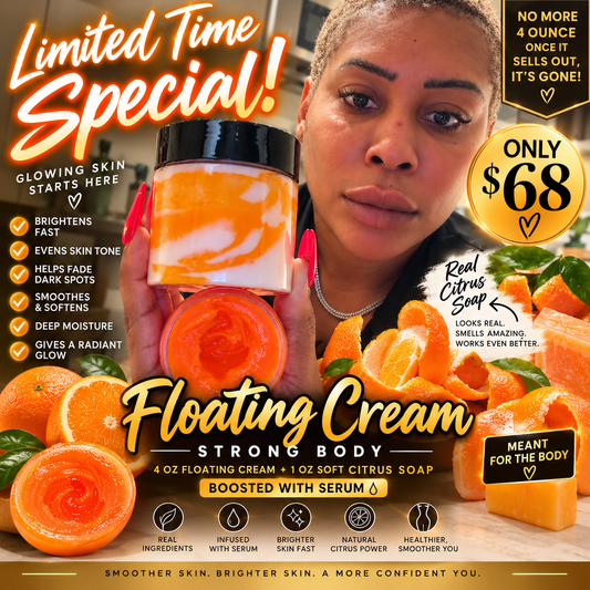 Limited floating cream set 4 ounces 1 oz. soap