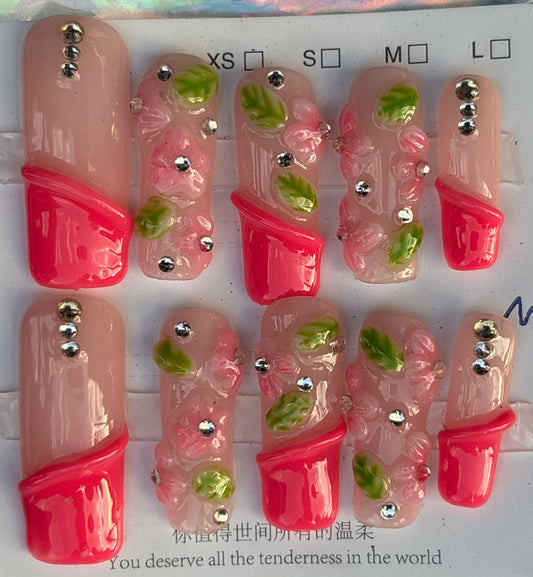 LUXURY ACRYLIC PRESS-ON NAILS (MEDIUM)