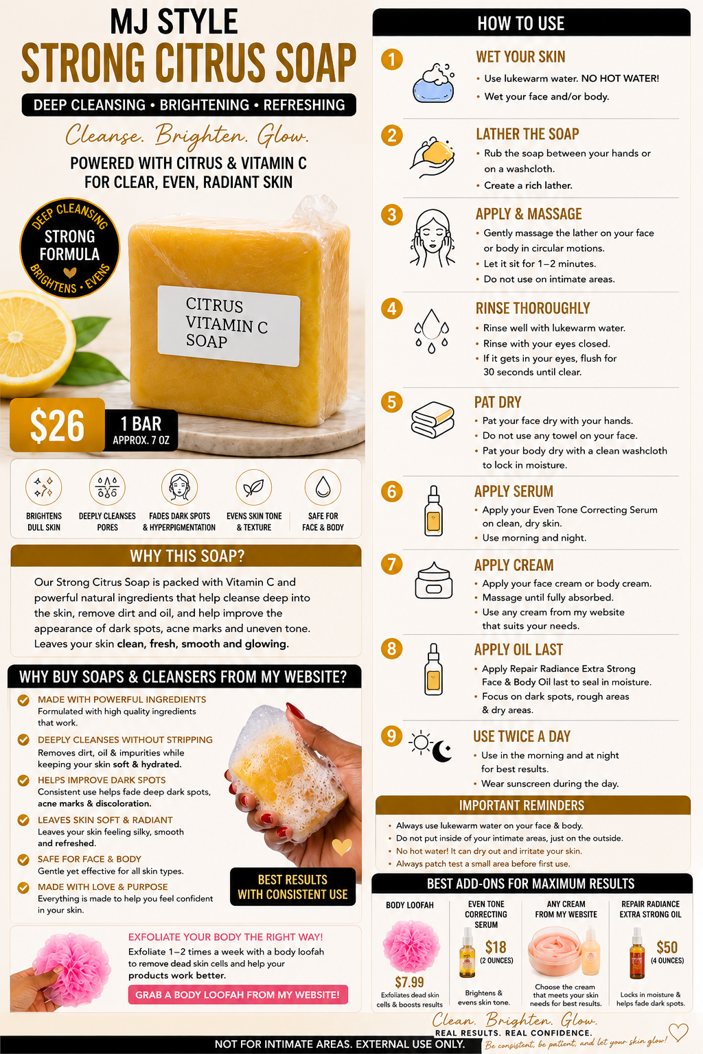 STRONG Vitamin C Citrus Soap