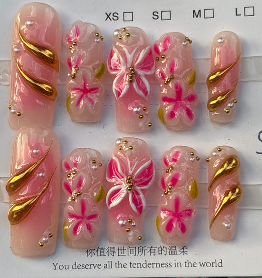 LUXURY ACRYLIC PRESS-ON NAILS (Small)