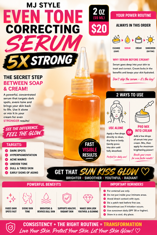 5X Strong Even Tone Correcting Serum – Dark Spots & Hyperpigmentation | 2 OZ