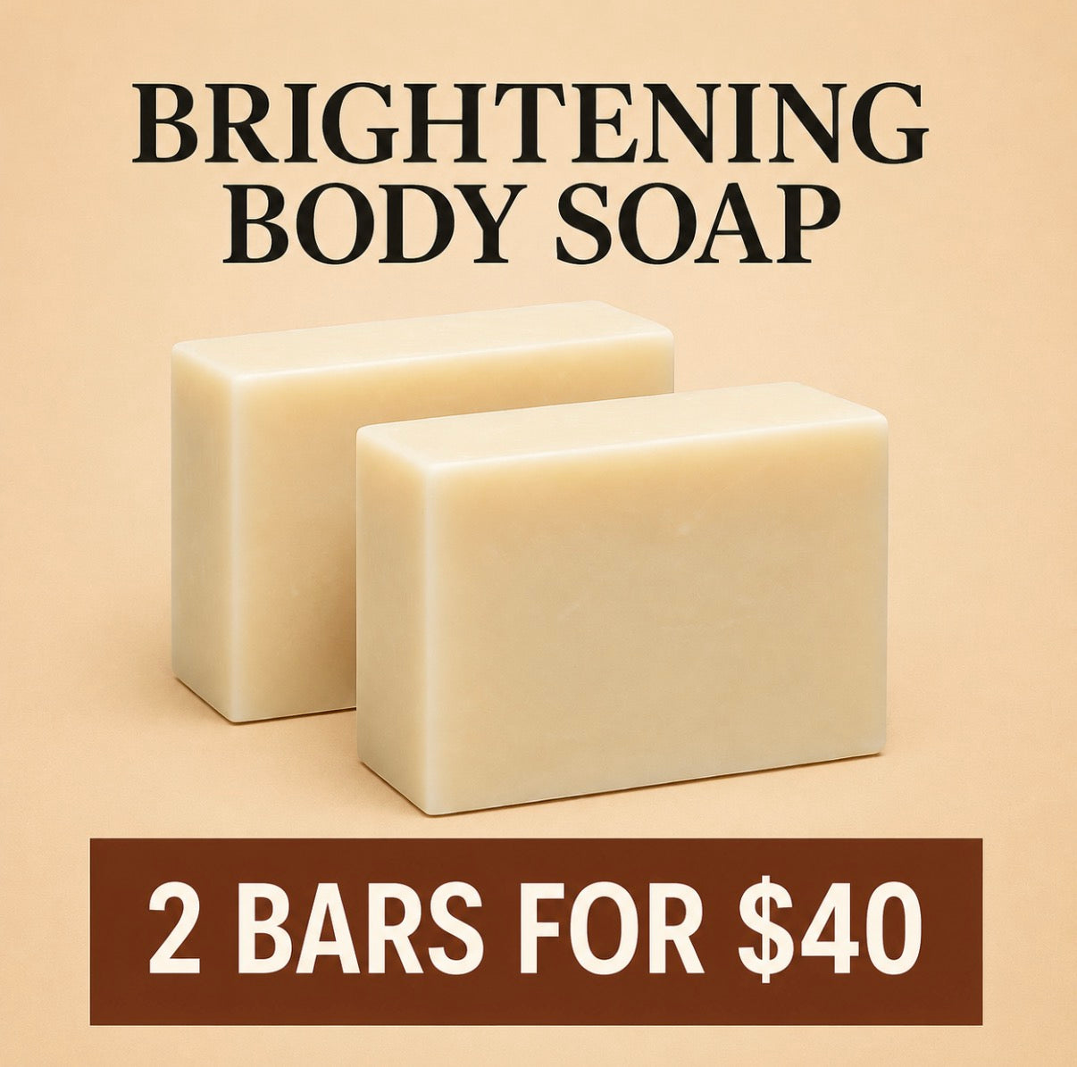 Even-Tone Brightening Soap

 – 2 Bars for $40