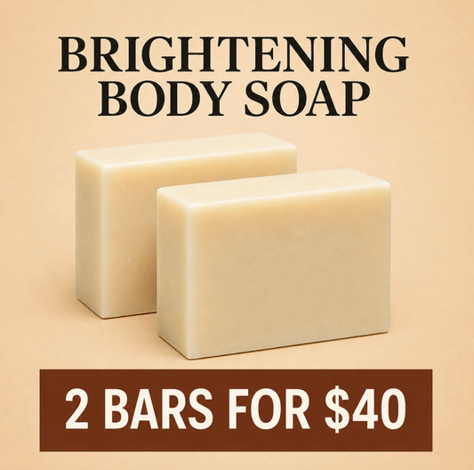 Even-Tone Brightening Soap

 – 2 Bars for $40