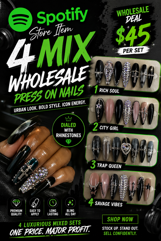 For press on nails, $45